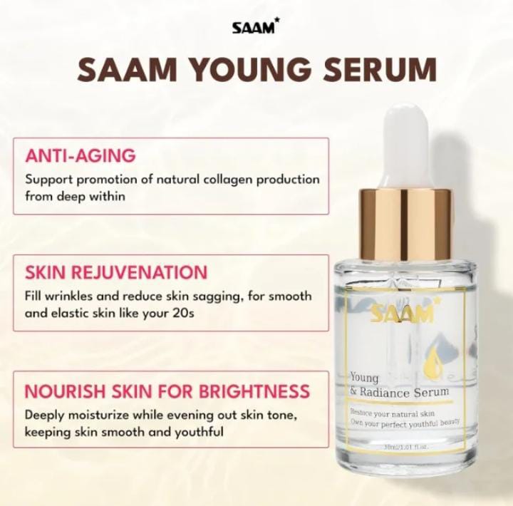 SAAM YOUNG SERUM FOR WITH 10% ARIGELINE & HYALURONIC ACID
